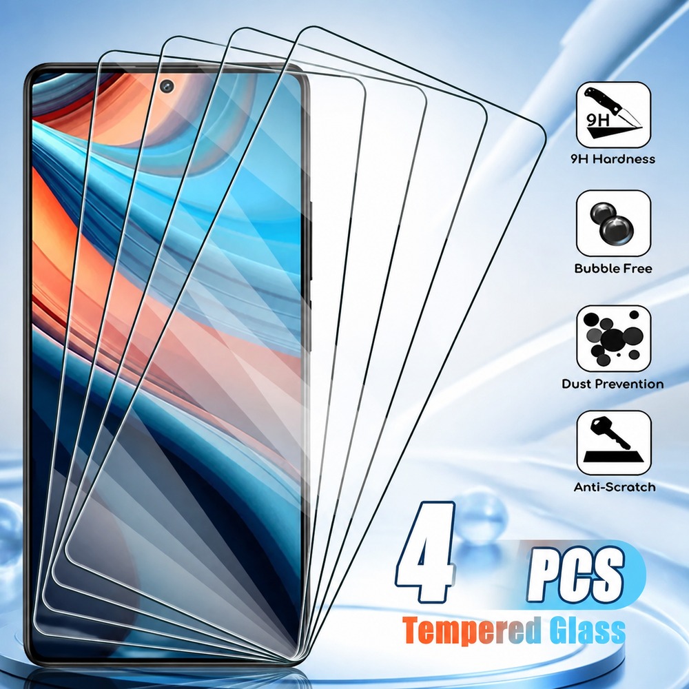 Realme C67 - 4 Adet Temperli Cam Realme C12