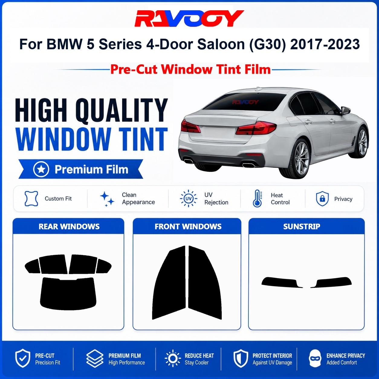 BMW 5 Serisi 4 Kapılı Sedan (G - Privacy Screen Protector incelemesi ve fiyatı