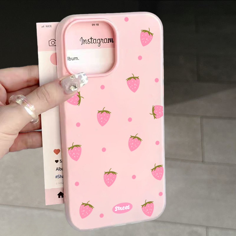 Tatlı Pembe Çilek Desenli Tele - Samsung Galaxy A55 incelemesi ve fiyatı