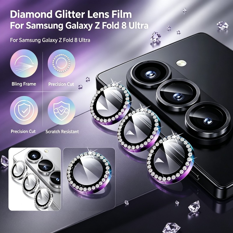 3D Rhinestone Işıltılı 9H Lens - Tempered Glass Screen 9H incelemesi ve fiyatı